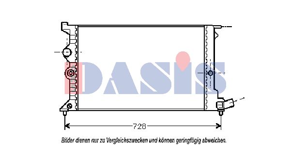 AKS DASIS Радиатор, охлаждение двигателя 060330N